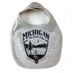 Baby Bib - Michigan Shield