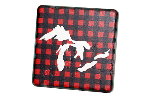 Great Lakes Plaid Coaster