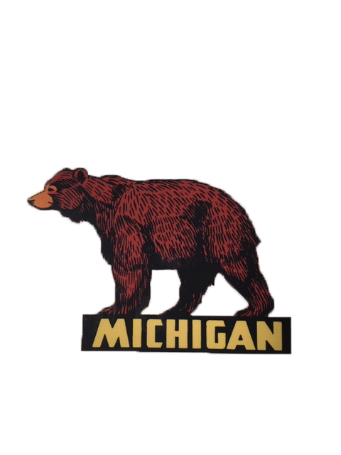 Michigan Bear Sticker