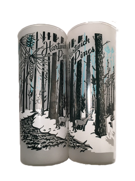 Vintage Frosted Drinkware