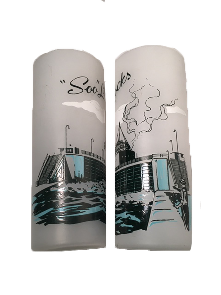 Vintage Frosted Drinkware