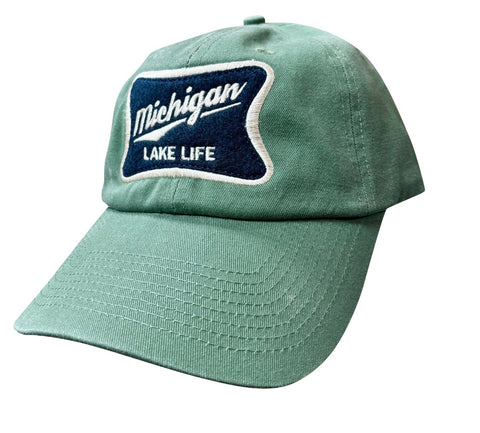 Michigan Lake Life Hat Green