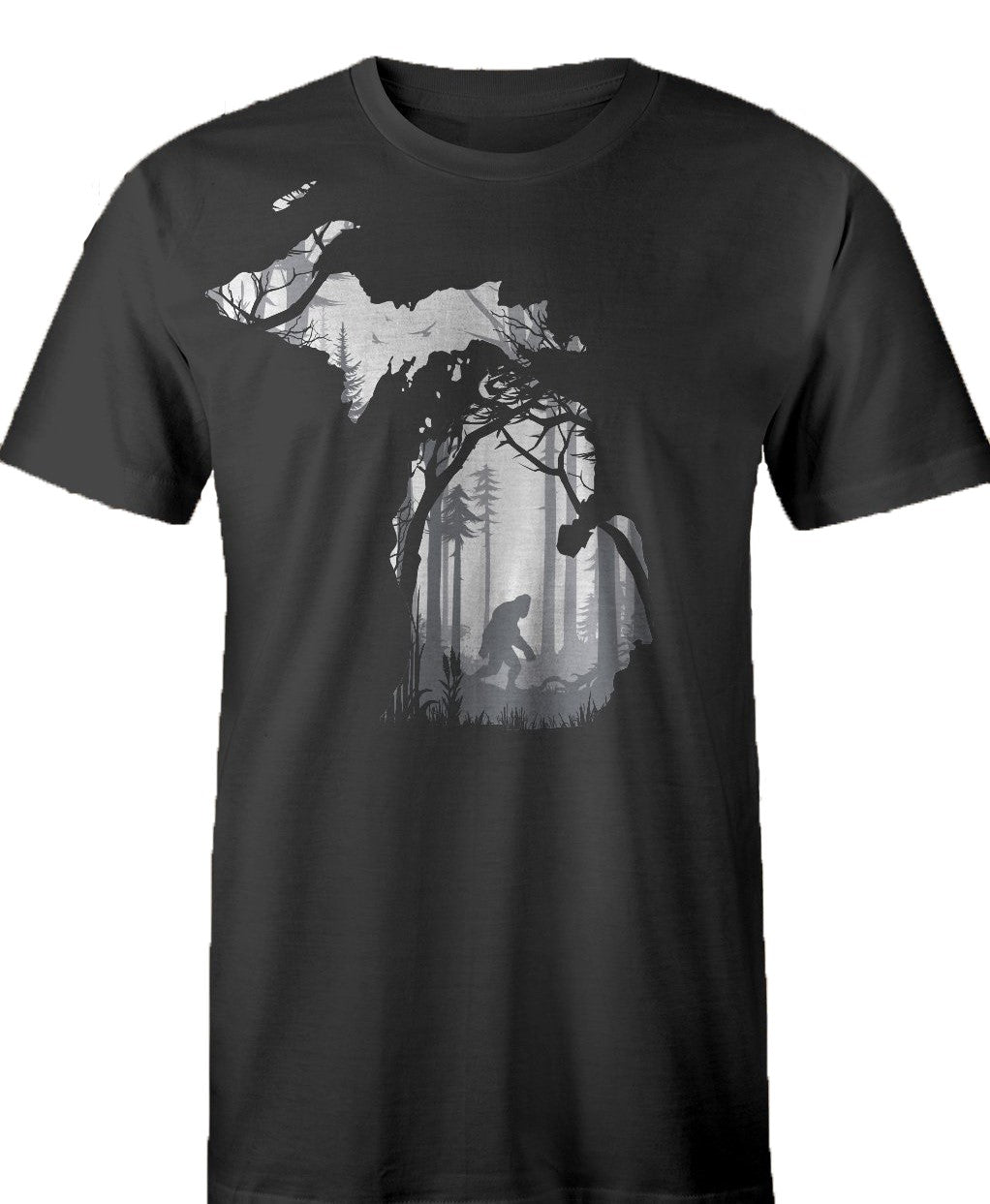 BigFoot Forest - Mens T-Shirt - Black
