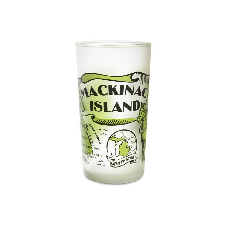 Mackinac Island Frosted Glass