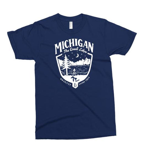 Youth - Michigan Shield T-shirt - Navy