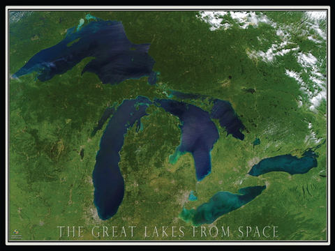 Michigan from Space Puzzle - 550 pcs