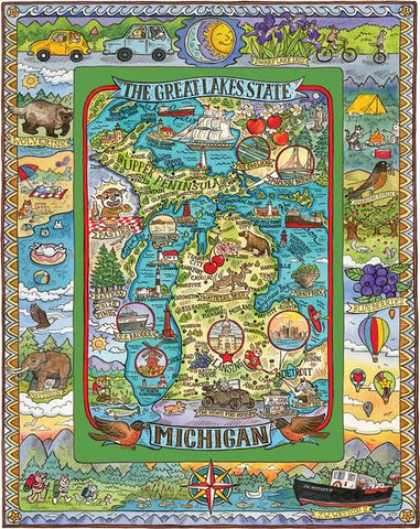 The Great Lakes State - Michigan Puzzle - 1000 pcs