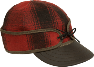 The Original With Leather - Red & Black Plaid