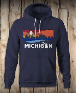 Michigan Hoodie in Blue