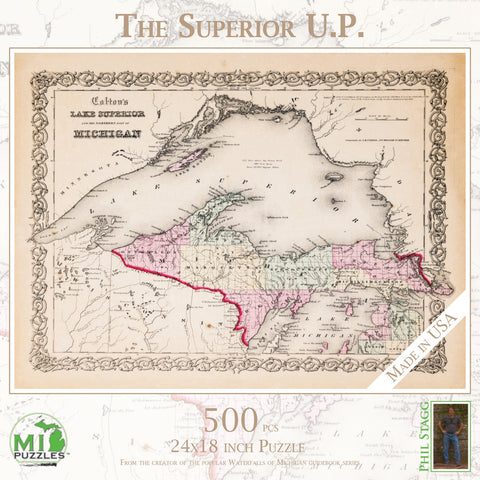 The Superior UP Map Puzzle - 500 pcs