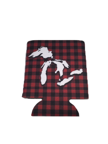 Great Lakes Plaid Can Cooler