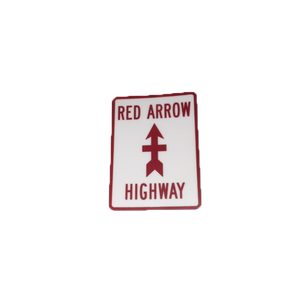 Red Arrow Highway Sticker