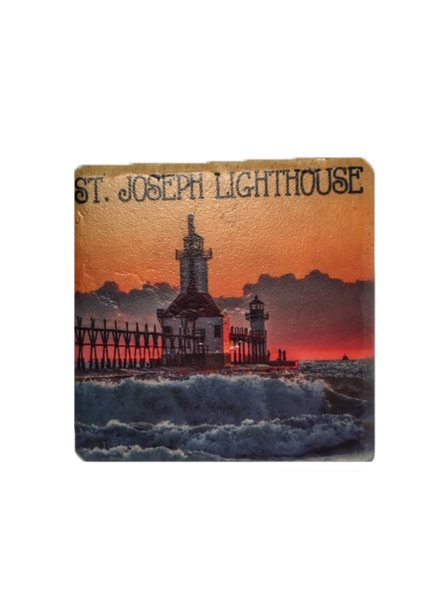 St Joseph Lighthouse Coaster
