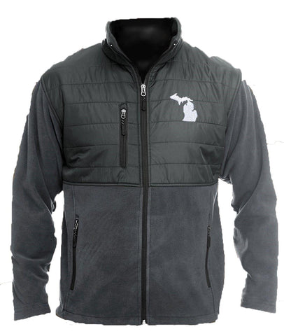 Men's Fleece Jacket - Charcoal