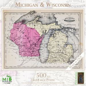 Michigan & Wisconsin Puzzle - 500 pcs