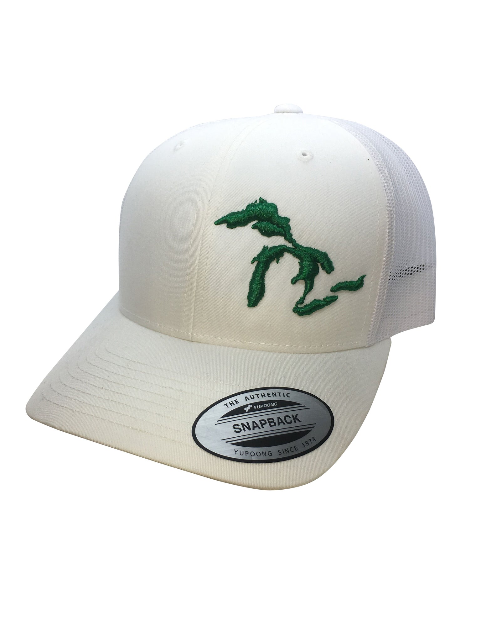 Great Lakes Trucker Hat - White w/Green